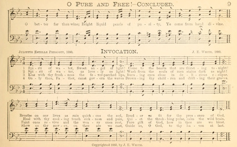 Temperance and Gospel Songs: for the use of Temperance Clubs and Gospel Temperance Meetings page 9