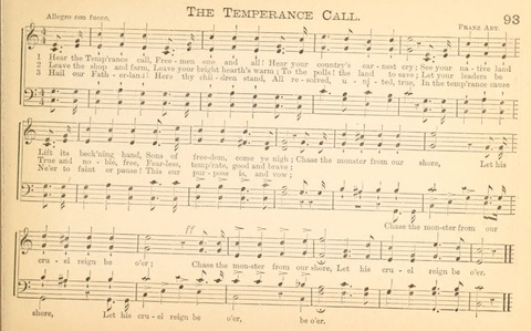 Temperance and Gospel Songs: for the use of Temperance Clubs and Gospel Temperance Meetings page 93