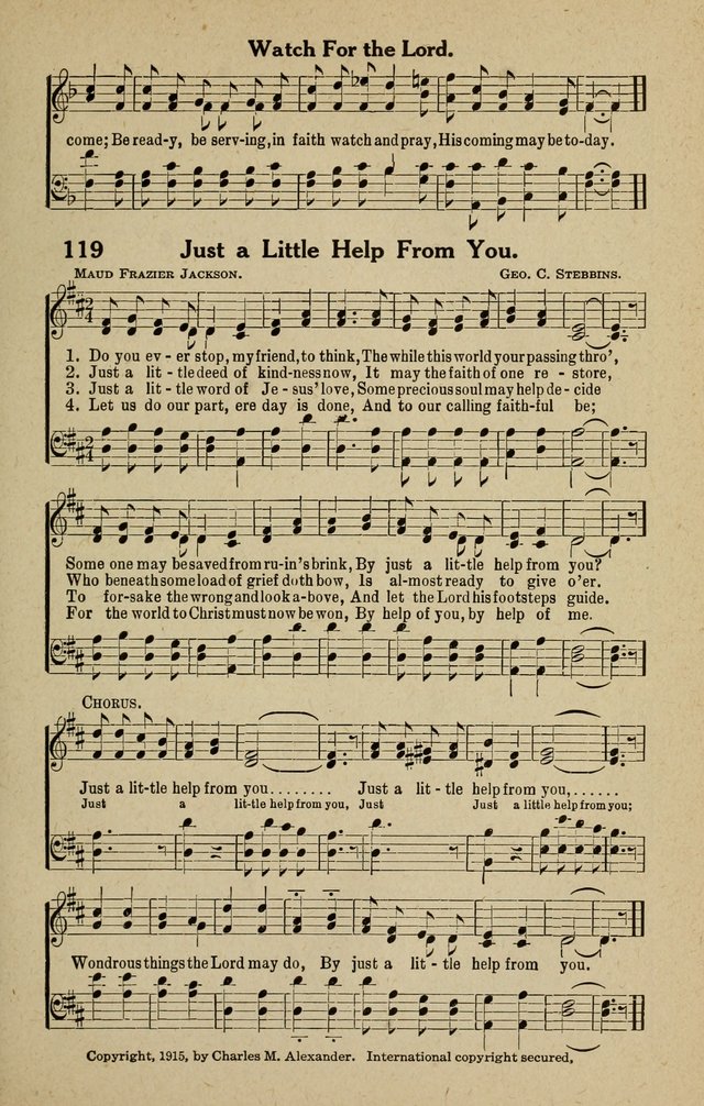 The Tabernacle Hymns page 119