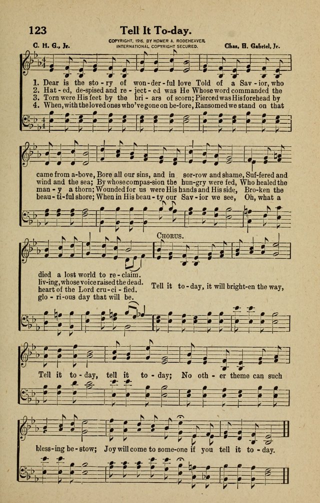 The Tabernacle Hymns page 123