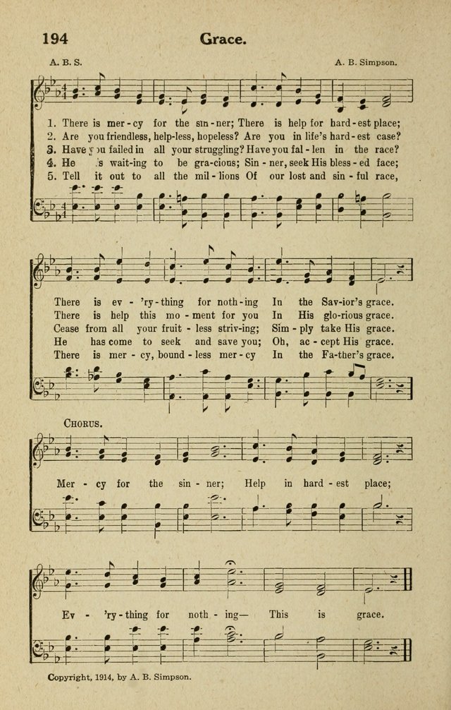 The Tabernacle Hymns page 194