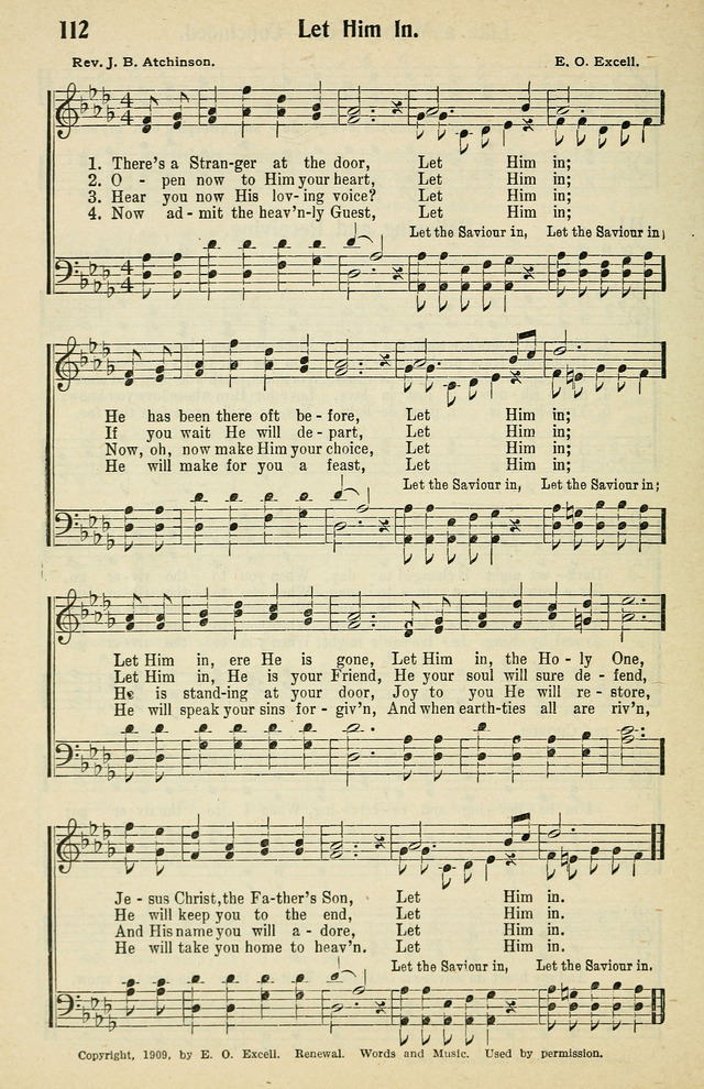 Tabernacle Hymns: No. 2 page 112