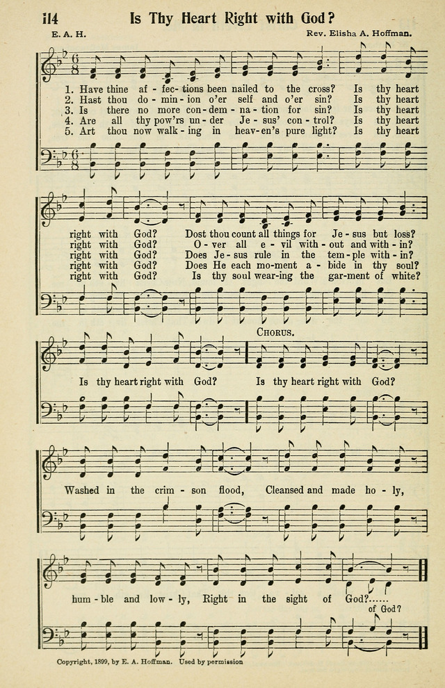 Tabernacle Hymns: No. 2 page 114