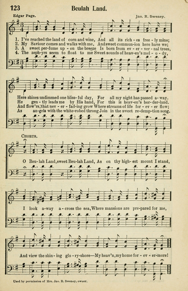 Tabernacle Hymns: No. 2 page 123