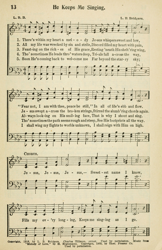 Tabernacle Hymns: No. 2 page 13