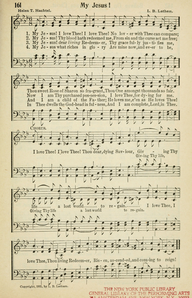 Tabernacle Hymns: No. 2 page 161