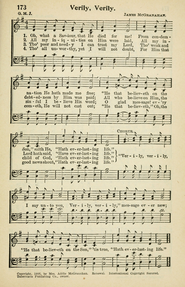 Tabernacle Hymns: No. 2 page 173