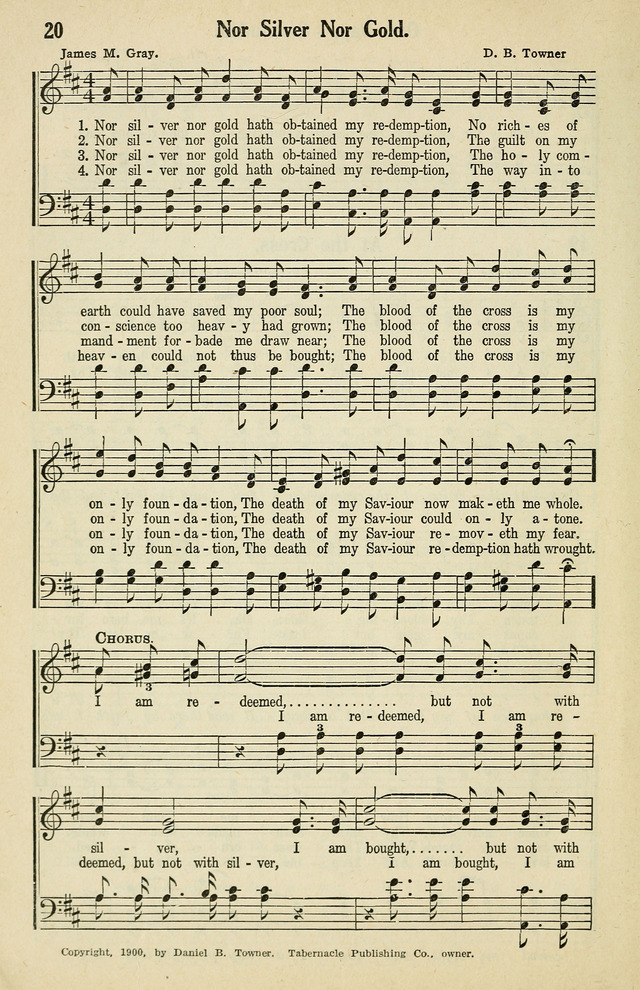 Tabernacle Hymns: No. 2 page 20