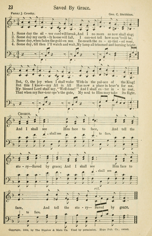 Tabernacle Hymns: No. 2 page 23