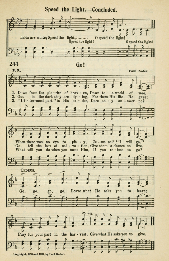 Tabernacle Hymns: No. 2 page 249