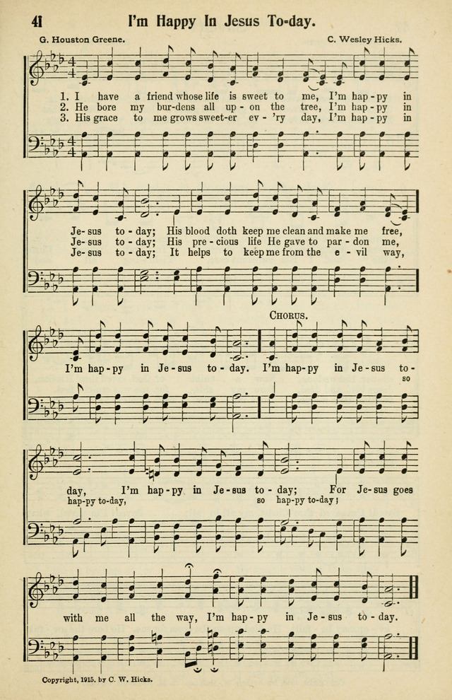 Tabernacle Hymns: No. 2 page 41