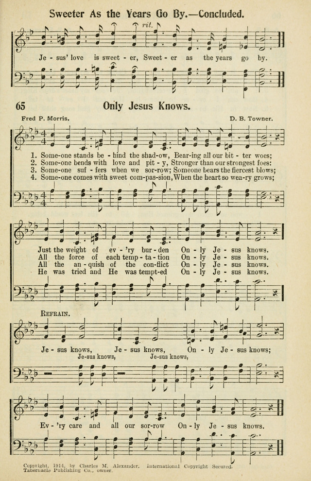 Tabernacle Hymns: No. 2 page 65