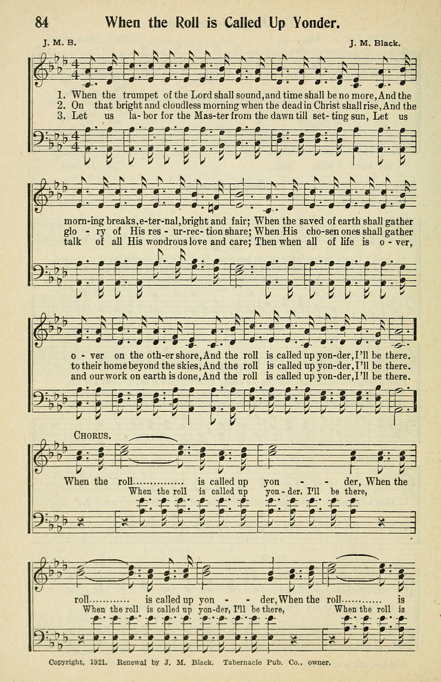 Tabernacle Hymns: No. 2 page 84