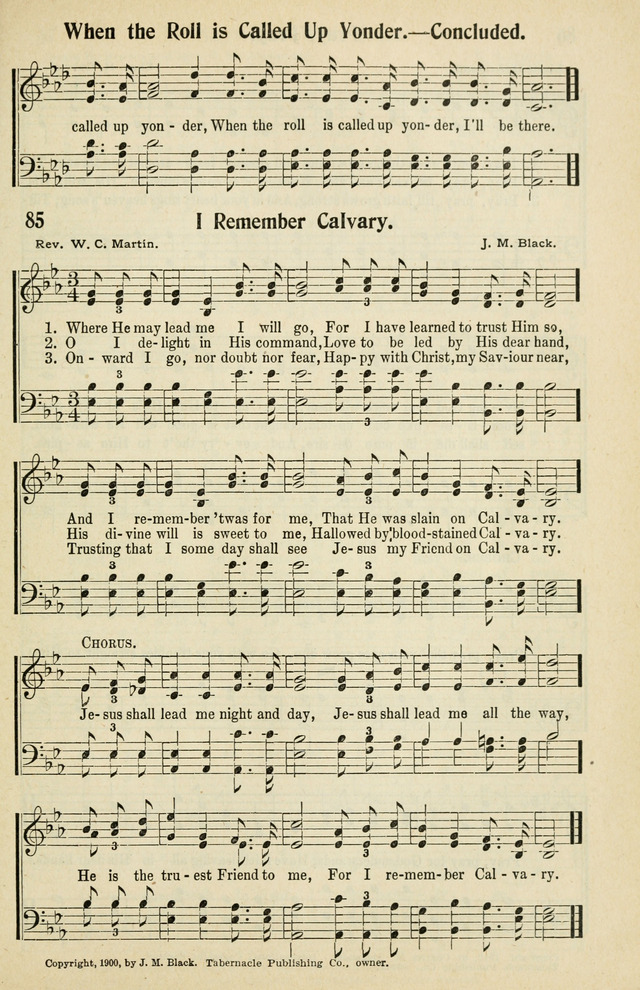 Tabernacle Hymns: No. 2 page 85