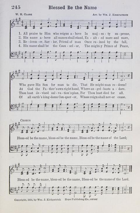 Tabernacle Hymns: number three: for the church and Sunday school page 245