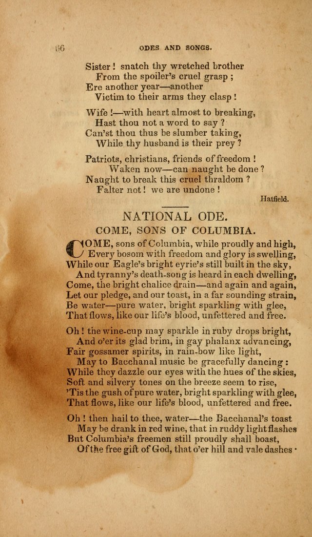 Temperance Hymn Book and Minstrel: a collection of hymns, songs and odes for temperance meetings and festivals page 66