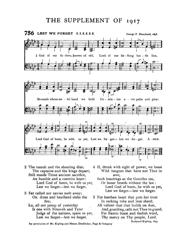 The Hymnal : published in 1895 and revised in 1911 by authority of the General Assembly of the Presbyterian Church in the United States of America : with the supplement of 1917 page 1011