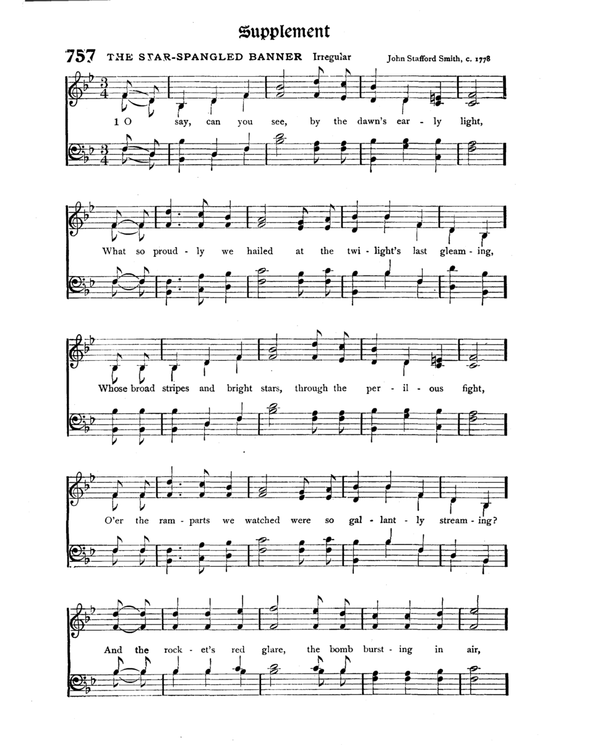 The Hymnal : published in 1895 and revised in 1911 by authority of the General Assembly of the Presbyterian Church in the United States of America : with the supplement of 1917 page 1012