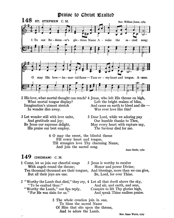 The Hymnal : published in 1895 and revised in 1911 by authority of the General Assembly of the Presbyterian Church in the United States of America : with the supplement of 1917 page 208