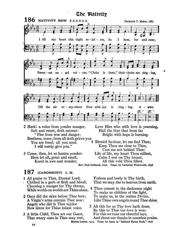 The Hymnal : published in 1895 and revised in 1911 by authority of the General Assembly of the Presbyterian Church in the United States of America : with the supplement of 1917 page 258