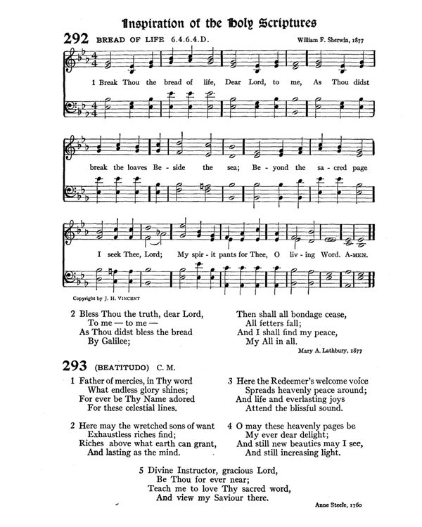 The Hymnal : published in 1895 and revised in 1911 by authority of the General Assembly of the Presbyterian Church in the United States of America : with the supplement of 1917 page 398