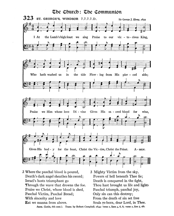 The Hymnal : published in 1895 and revised in 1911 by authority of the General Assembly of the Presbyterian Church in the United States of America : with the supplement of 1917 page 436