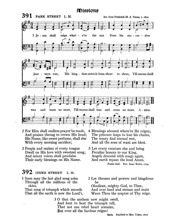 The Hymnal : published in 1895 and revised in 1911 by authority of the General Assembly of the Presbyterian Church in the United States of America : with the supplement of 1917 page 524