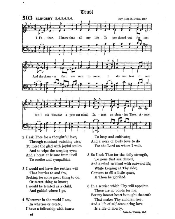 The Hymnal : published in 1895 and revised in 1911 by authority of the General Assembly of the Presbyterian Church in the United States of America : with the supplement of 1917 page 664