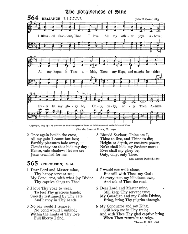 The Hymnal : published in 1895 and revised in 1911 by authority of the General Assembly of the Presbyterian Church in the United States of America : with the supplement of 1917 page 742