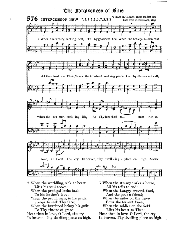 The Hymnal : published in 1895 and revised in 1911 by authority of the General Assembly of the Presbyterian Church in the United States of America : with the supplement of 1917 page 758