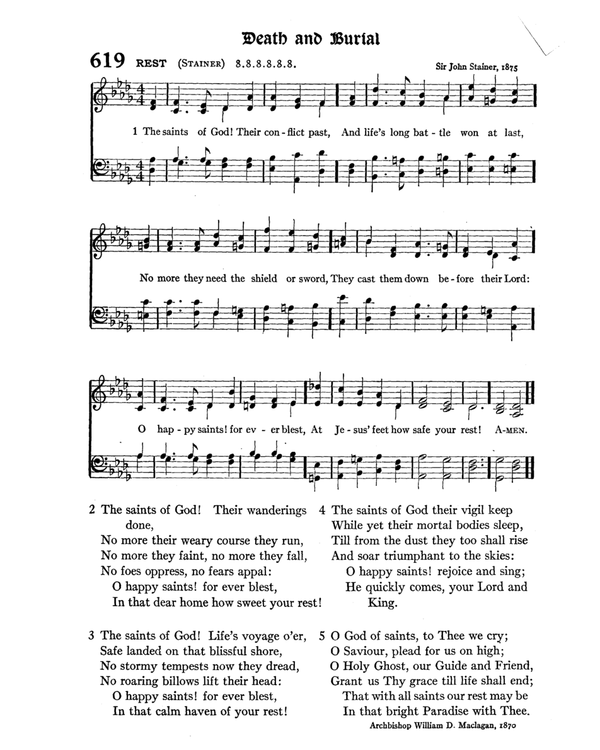 The Hymnal : published in 1895 and revised in 1911 by authority of the General Assembly of the Presbyterian Church in the United States of America : with the supplement of 1917 page 812