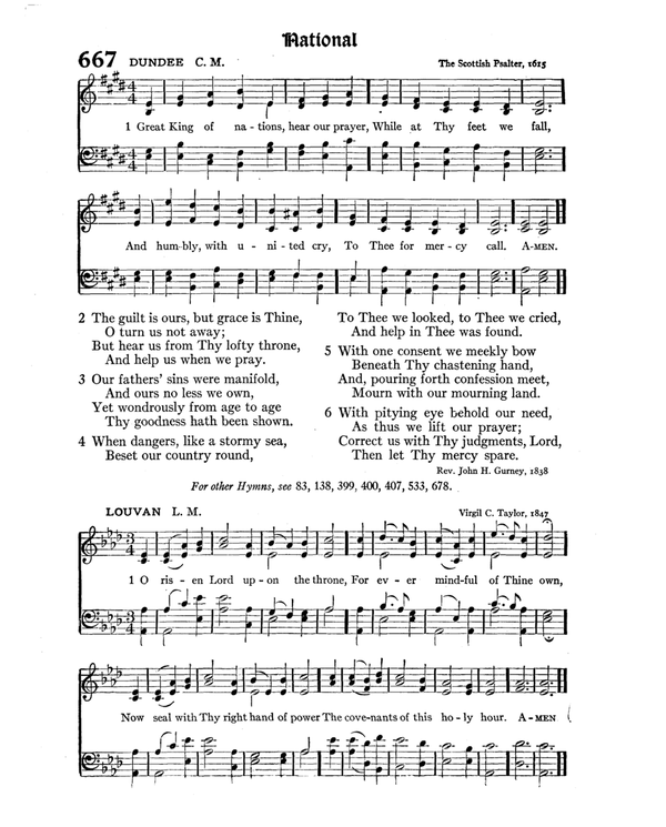 The Hymnal : published in 1895 and revised in 1911 by authority of the General Assembly of the Presbyterian Church in the United States of America : with the supplement of 1917 page 876