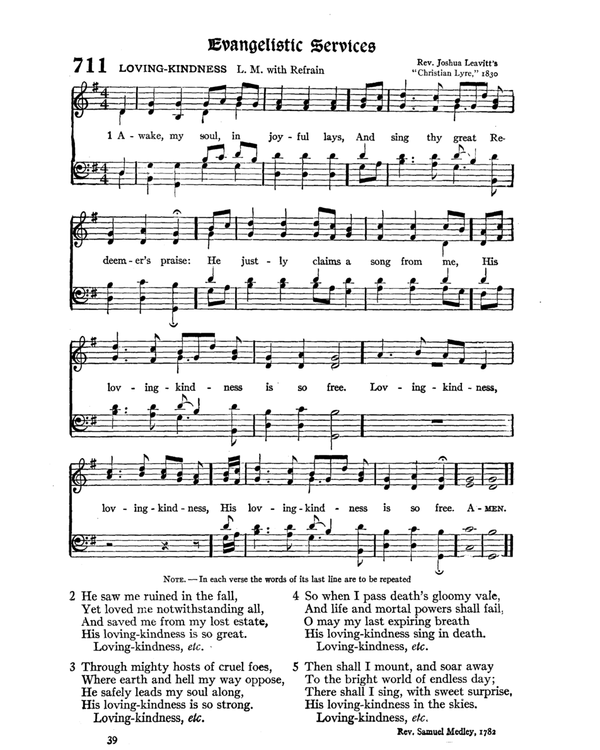 The Hymnal : published in 1895 and revised in 1911 by authority of the General Assembly of the Presbyterian Church in the United States of America : with the supplement of 1917 page 930