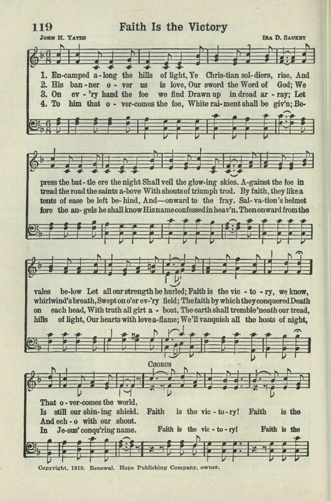 Tabernacle Hymns: Number Five page 112