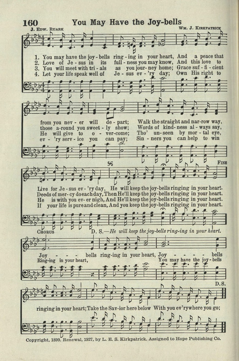 Tabernacle Hymns: Number Five page 152