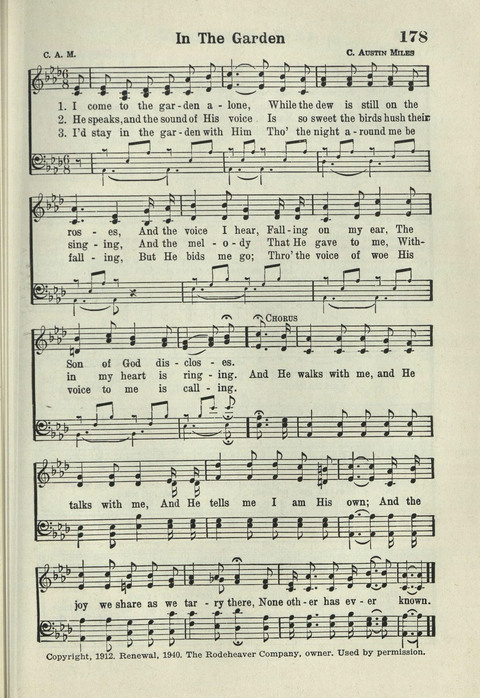 Tabernacle Hymns: Number Five page 169