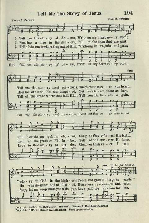 Tabernacle Hymns: Number Five page 185