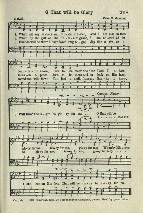 Tabernacle Hymns: Number Five page 207