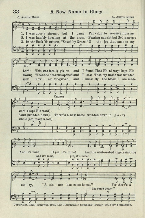 Tabernacle Hymns: Number Five page 32