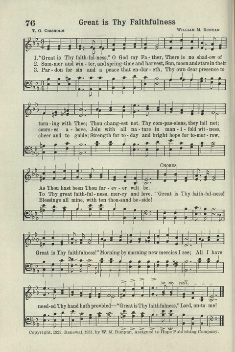 Tabernacle Hymns: Number Five page 72