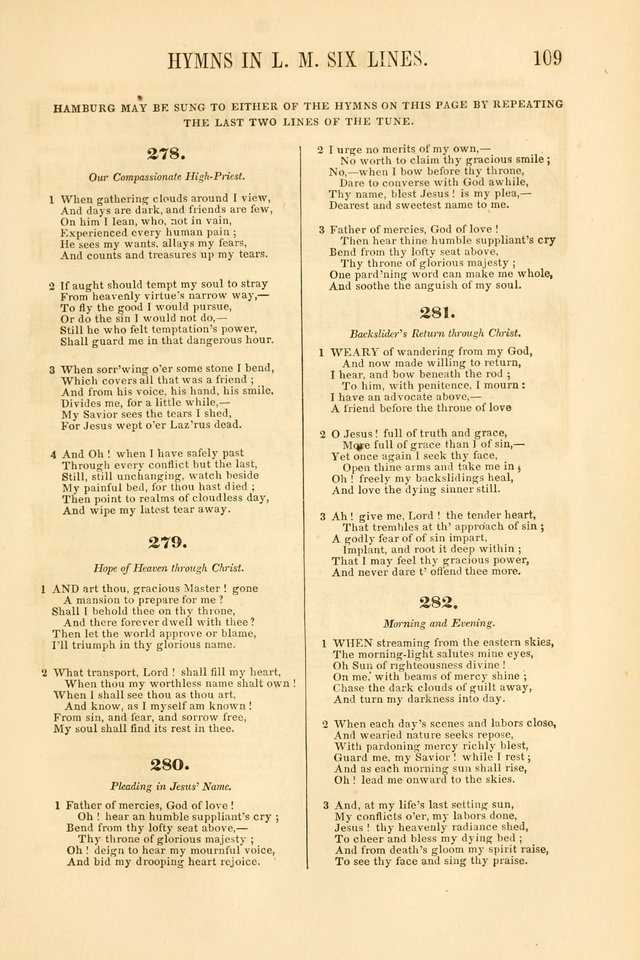 Temple Melodies: a collection of about two hundred popular tunes, adapted to nearly five hundred favorite hymns, selected with special reference to public, social, and private worship page 116