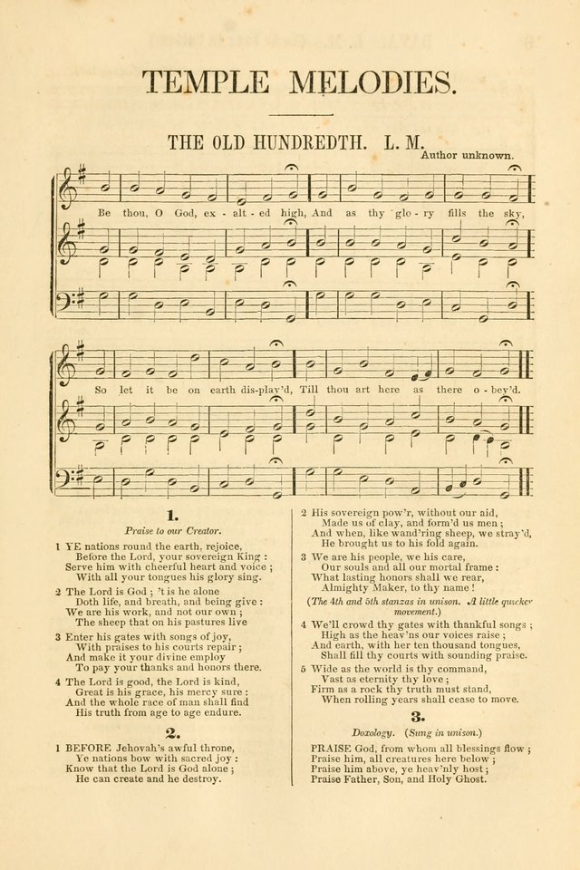 Temple Melodies: a collection of about two hundred popular tunes, adapted to nearly five hundred favorite hymns, selected with special reference to public, social, and private worship page 14