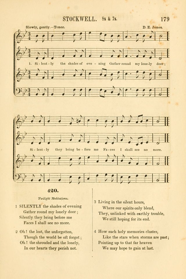 Temple Melodies: a collection of about two hundred popular tunes, adapted to nearly five hundred favorite hymns, selected with special reference to public, social, and private worship page 186