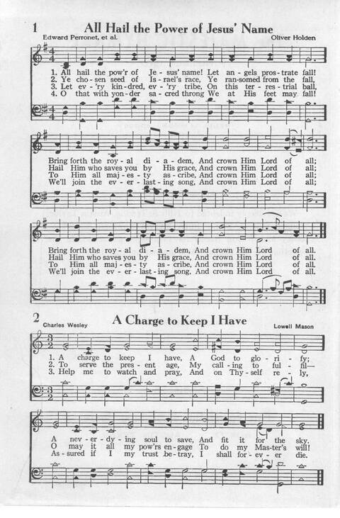 The Majestic Hymnal, number two page 1