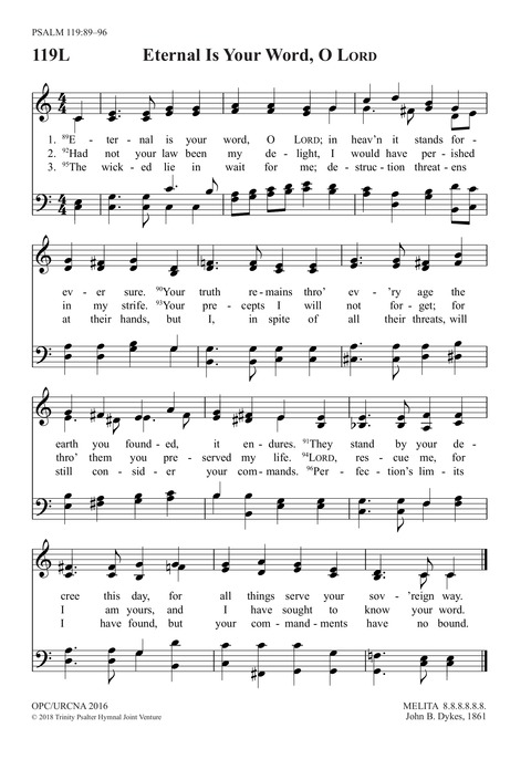 Trinity Psalter Hymnal page 322