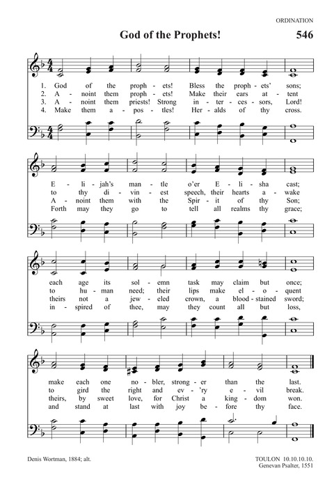 Trinity Psalter Hymnal page 819