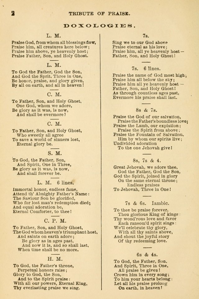 The Tribute of Praise and Methodist Protestant Hymn Book page 19