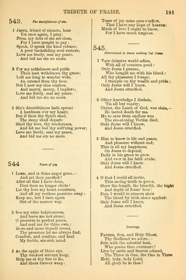 The Tribute of Praise and Methodist Protestant Hymn Book page 198