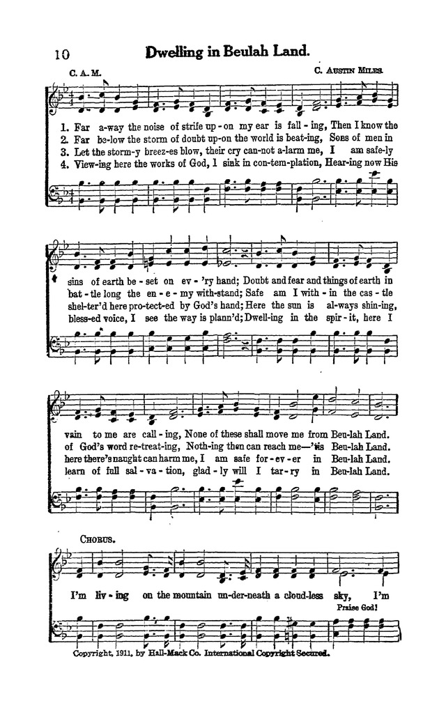 Tabernacle Praises No. 1 page 10