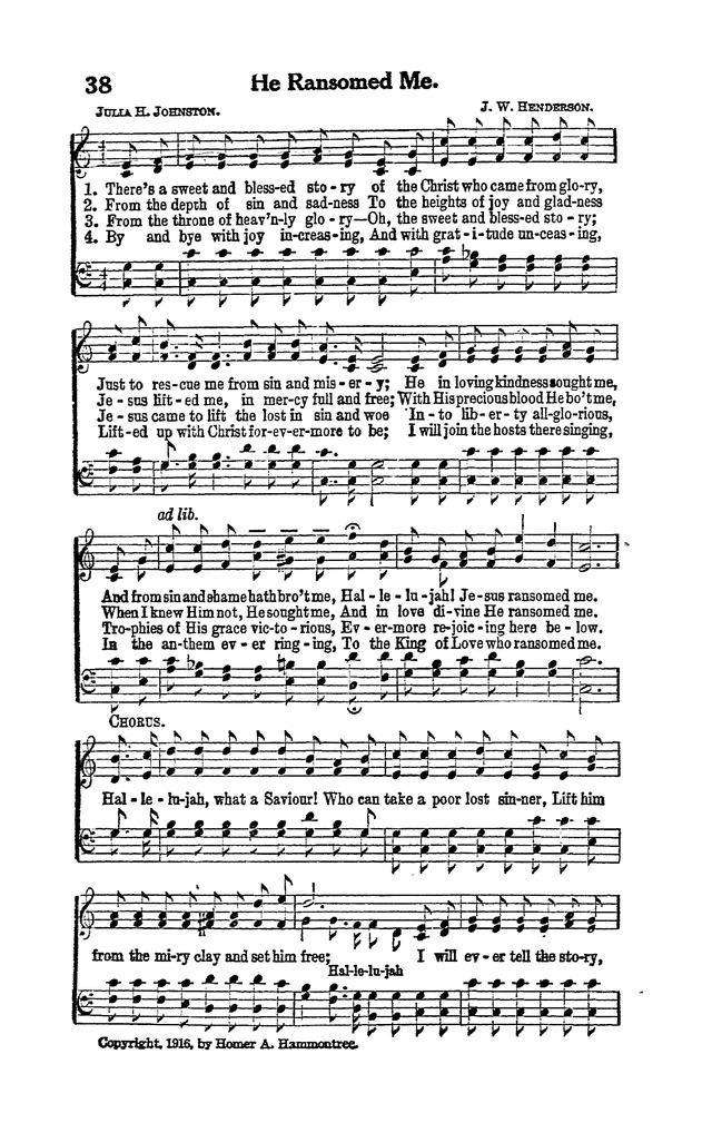 Tabernacle Praises No. 1 page 38